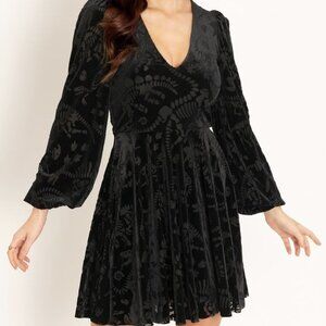 Burned Velvet Fossils Romance Dress